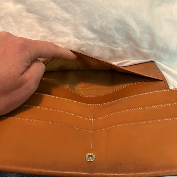 ❌SOLD❌ GUCCI micro GG vintage coated canvas & leather bifold long wallet classic - Picture 14 of 16